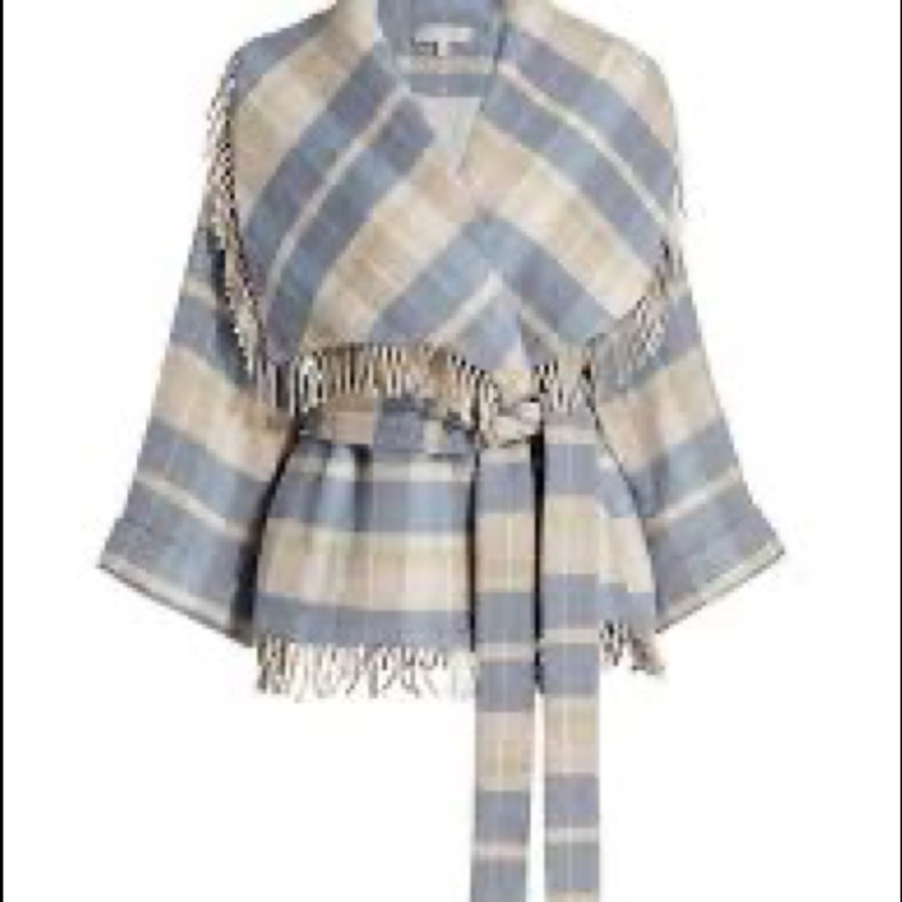 Love Shack Fancy Harrison Plaid Jacket XS/S